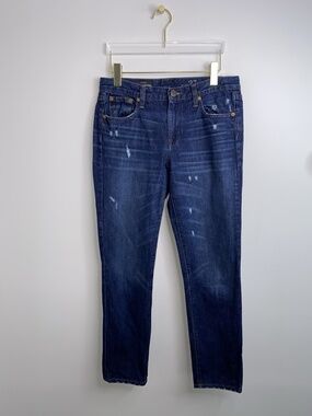 J.CREW Women's Jeans Blue Size 27 Broken In Boyfriend Denim 100% Cotton